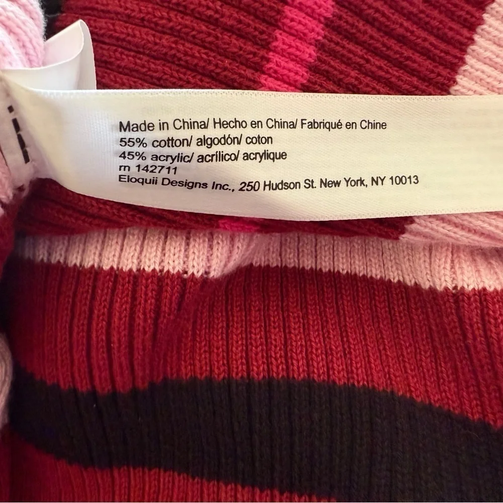 NWOT Eloquii Stripe Sweater Open Back Dress in Size 26-28